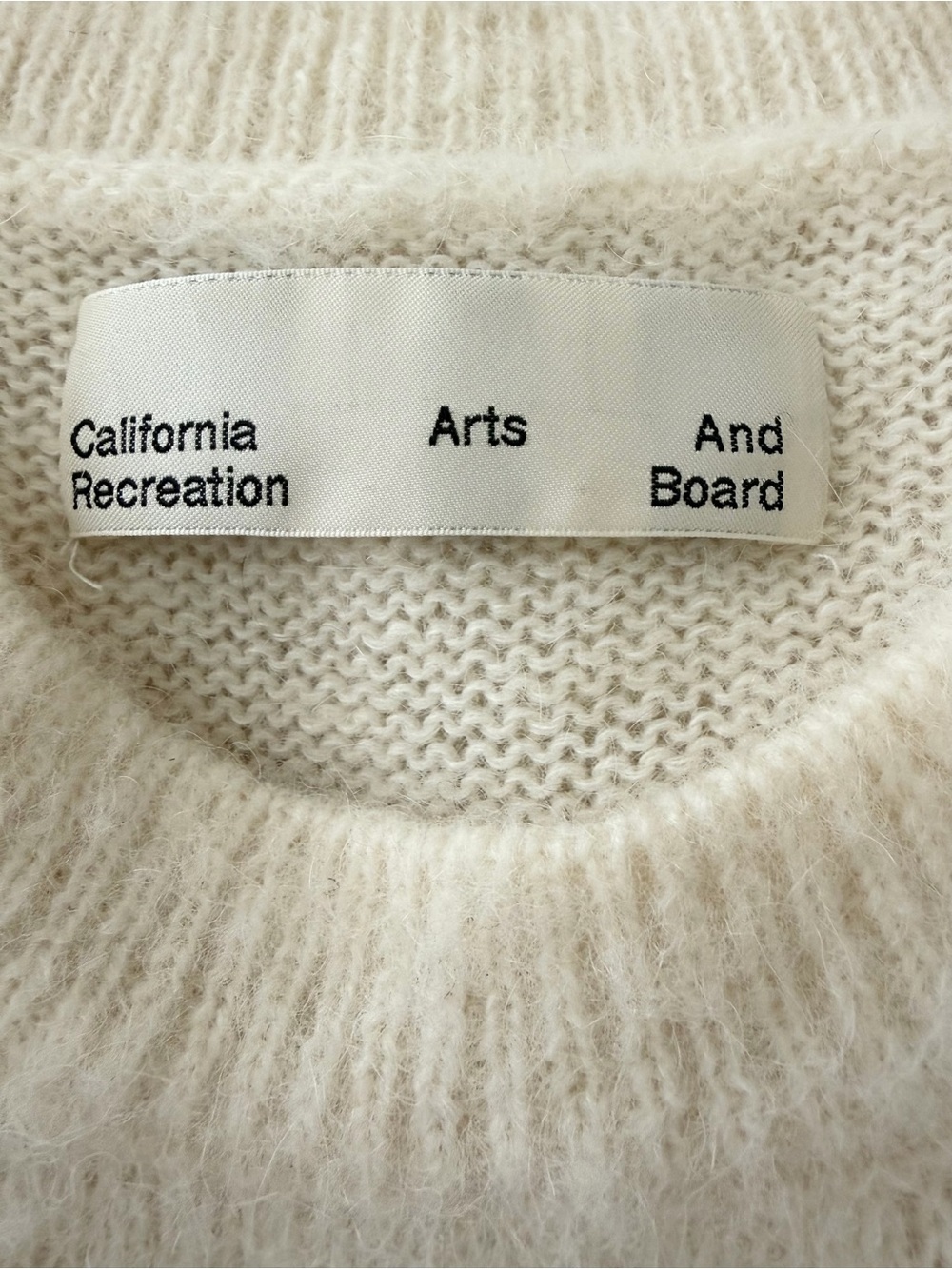 Arts And Board Alpaca, Mohair and Wool 
Cream Vest